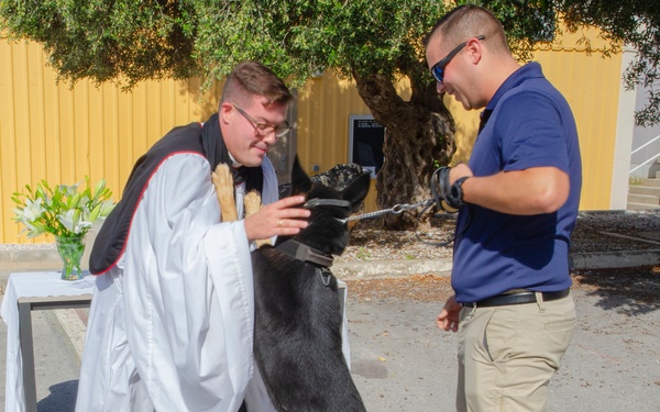 NSA Souda Bay Holds 'Blessing of the Animals' Ceremony