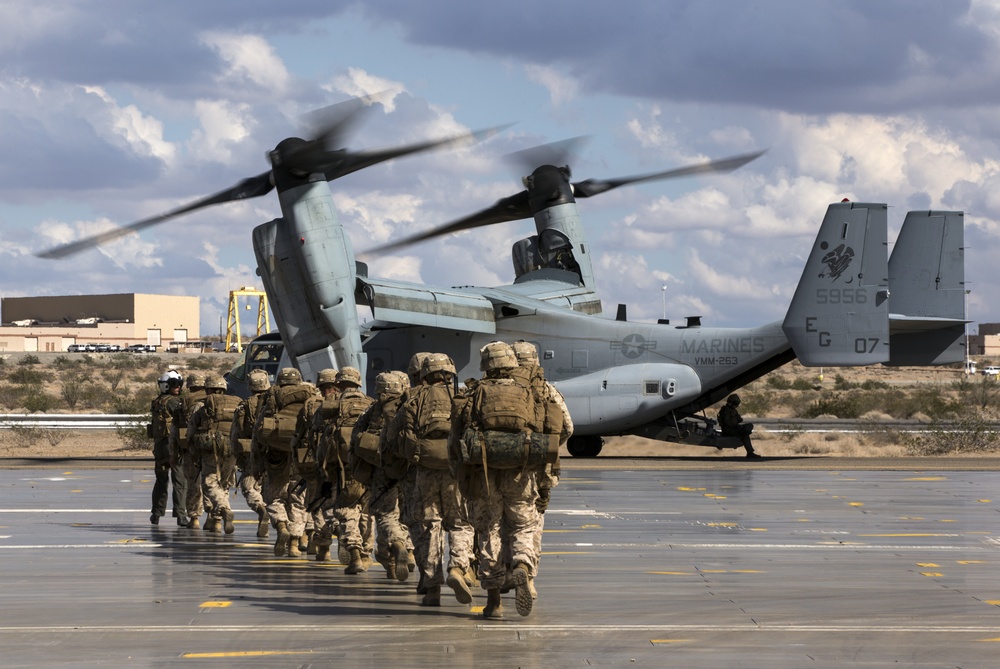 U.S. Marines Conduct Extraction Exercises at Laguna Army Air Field