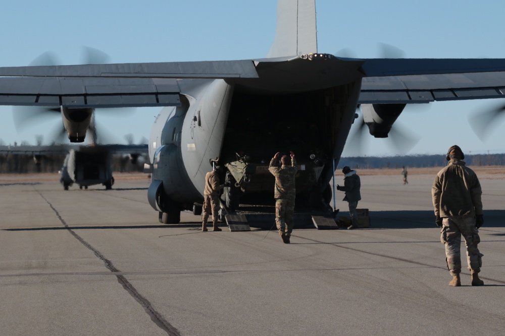 Hercules move Strykers for Arctic Anvil
