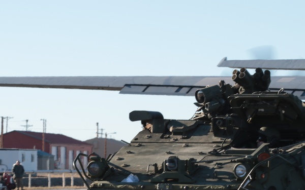 Hercules move Strykers for Arctic Anvil