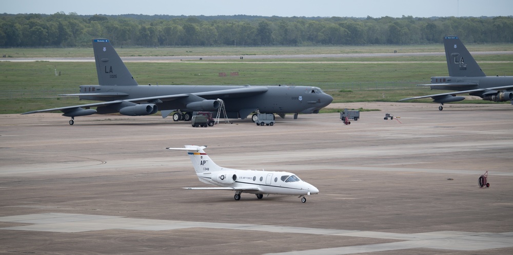 Barksdale receives F-16s and T-1s for HUREVAC