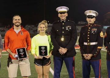 US Marines Present Semper Fi All American Award to Logansport student and staff