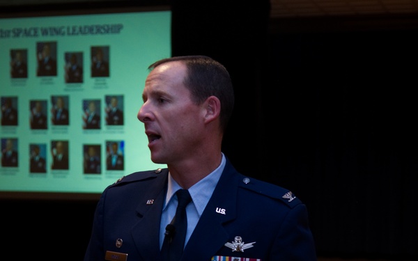 Col. Moore updates local leaders for State of the Wing address