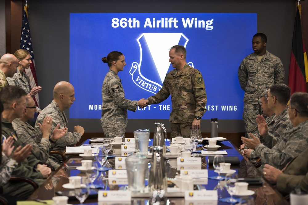 Third Air Force leadership visits Ramstein