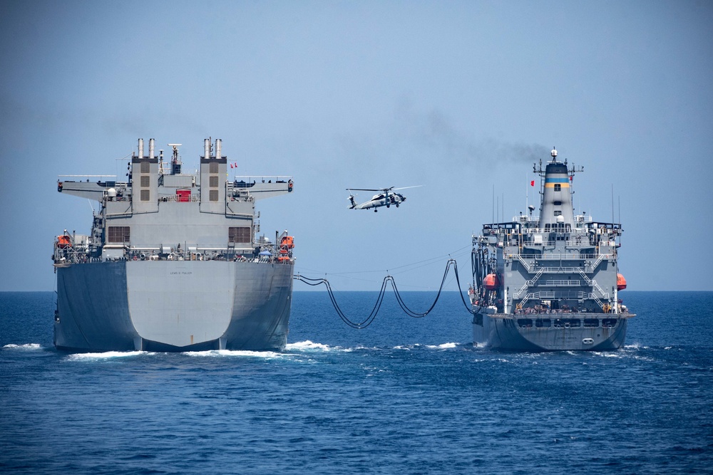 VERTREP with USNS Henry J. Kaiser and USS Lewis B. Puller