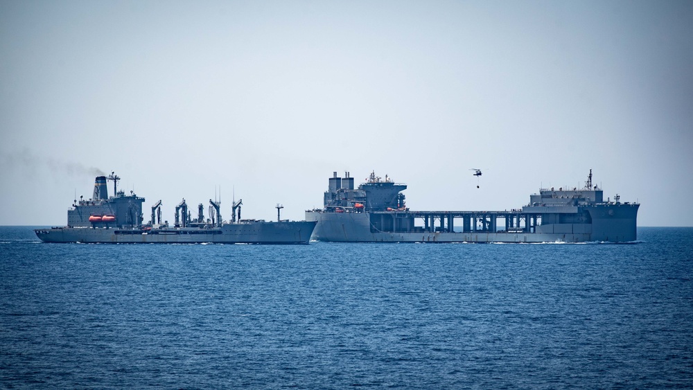 VERTREP with USNS Henry J. Kaiser and USS Lewis B. Puller