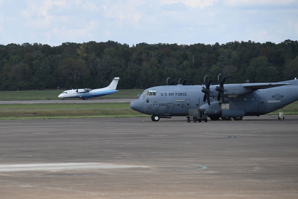 Little Rock AFB accepts military aircraft in response to Hurricane Michael