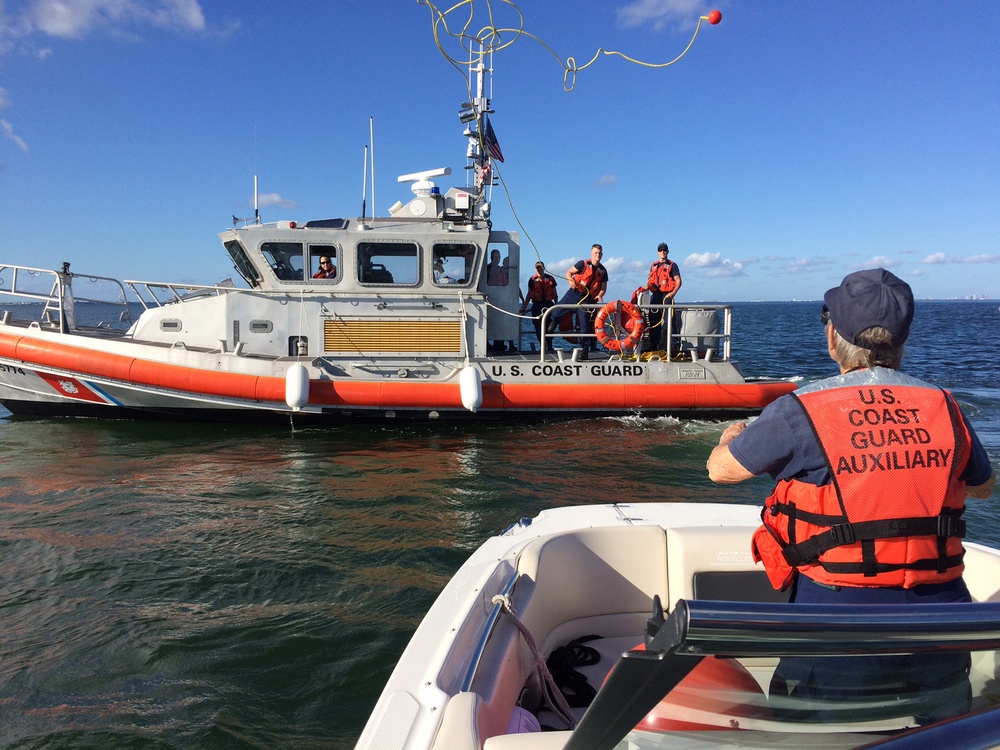 Coast Guard works with Auxiliary