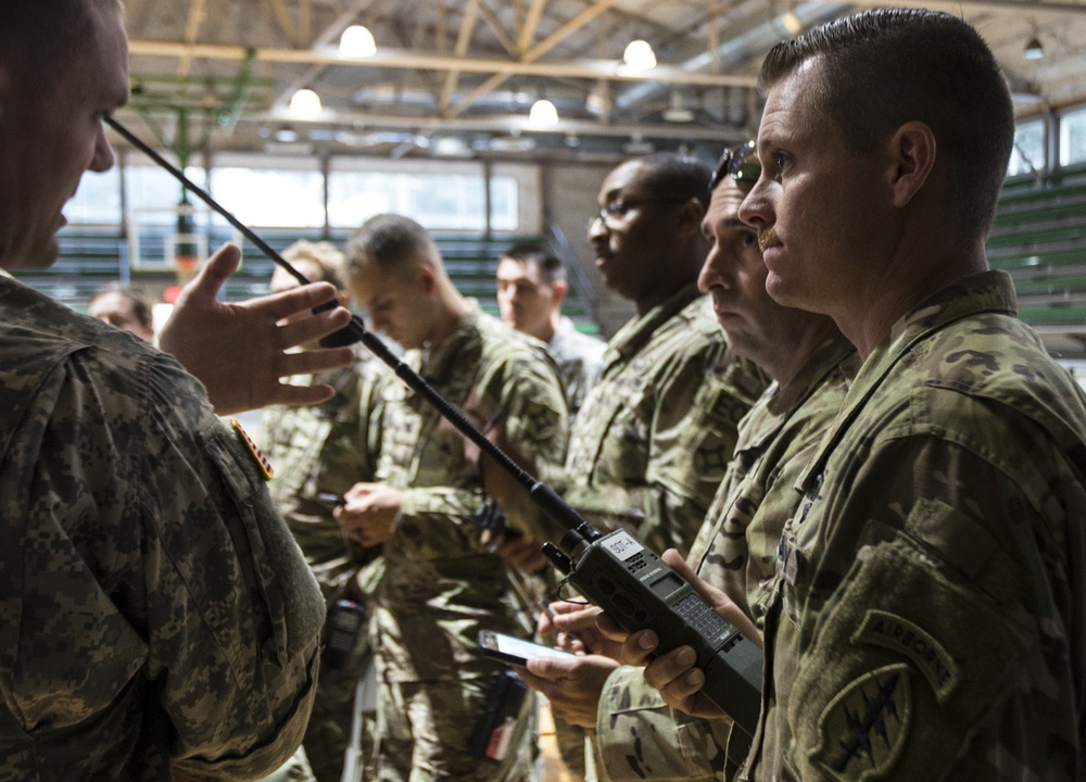 Florida National Guard recon team prepares to move into areas devestated by Hurricane Michael