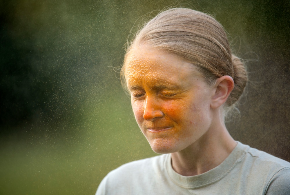 JBER defenders conduct oleoresin capsicum (OC) spray training