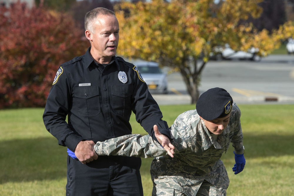 JBER defenders conduct oleoresin capsicum (OC) spray training