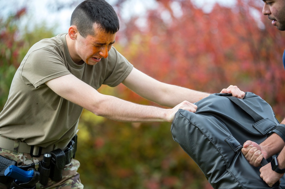 JBER defenders conduct oleoresin capsicum (OC) spray training