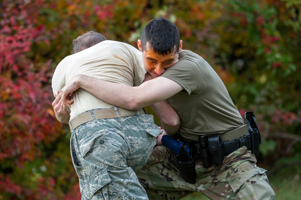 JBER defenders conduct oleoresin capsicum (OC) spray training