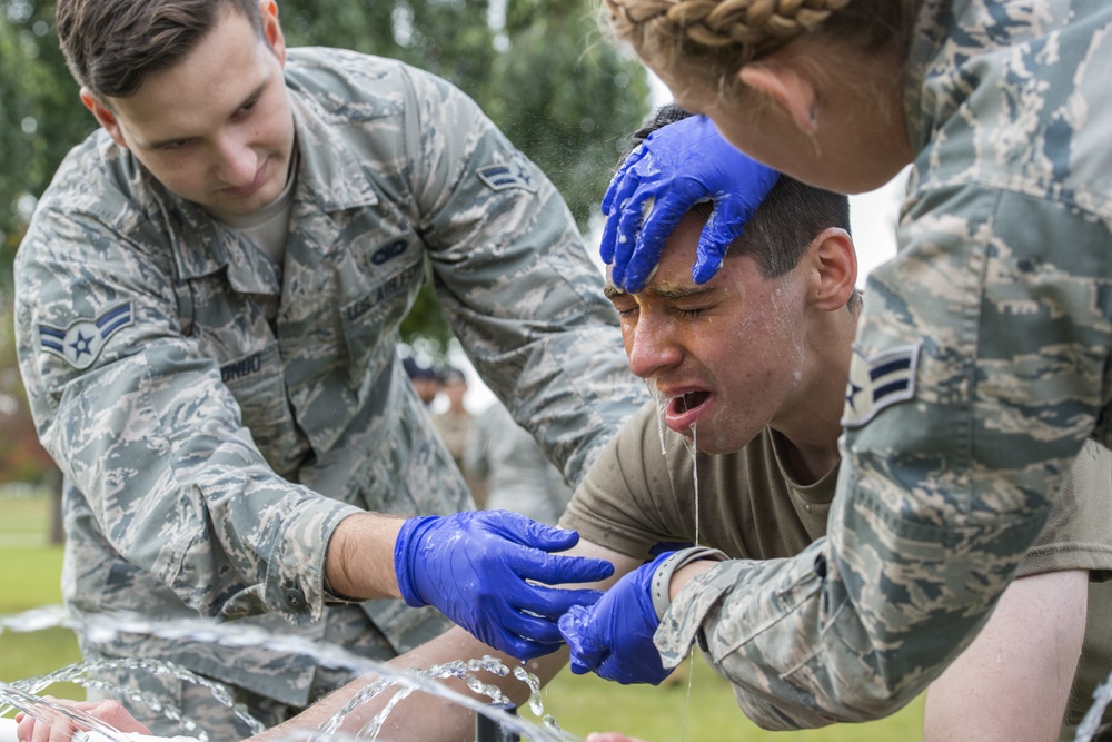 JBER defenders conduct oleoresin capsicum (OC) spray training