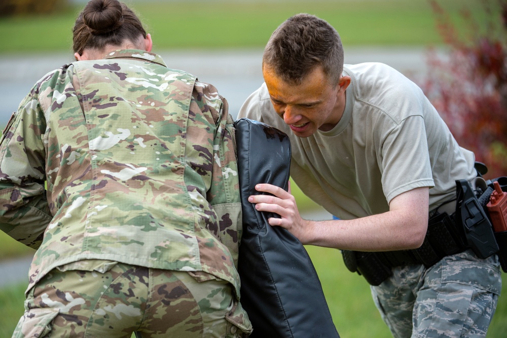 JBER defenders conduct oleoresin capsicum (OC) spray training