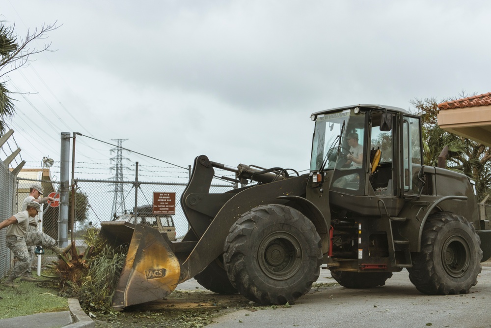 Team Kadena Recovers from Typhoon Trami