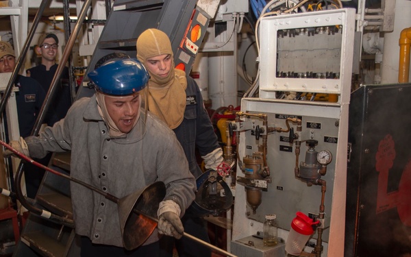 No. 2 Boiler Light Off on USS Bonhomme Richard