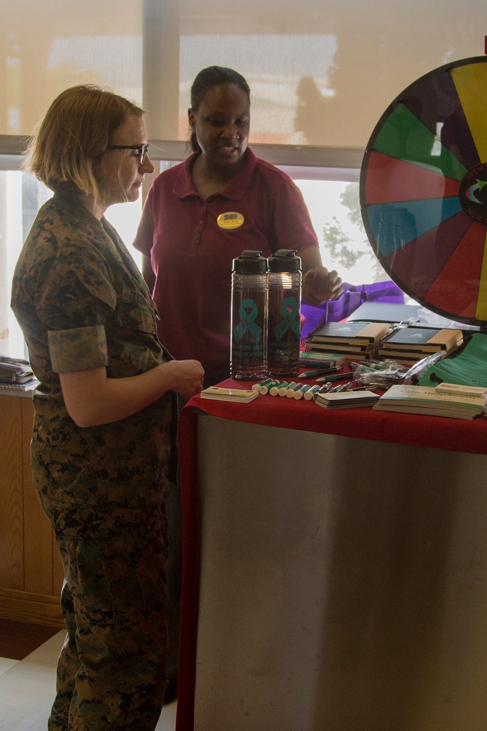 Wheel of questions: SAPR quizzes Marines