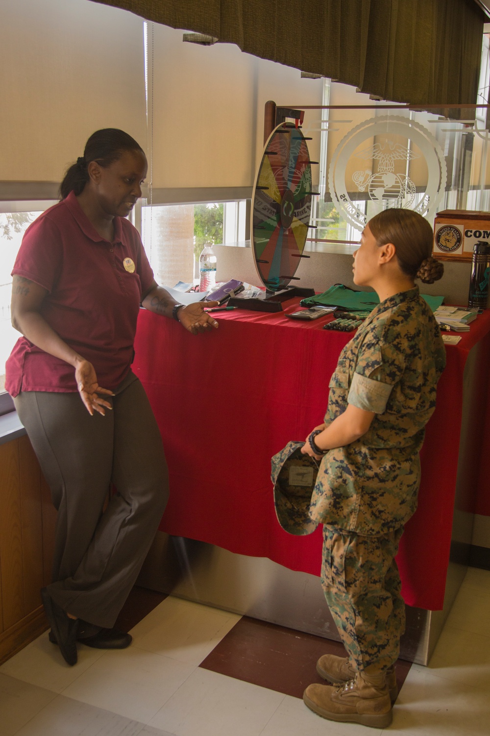 Wheel of questions: SAPR quizzes Marines