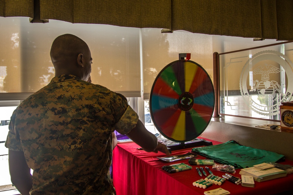 Wheel of questions: SAPR quizzes Marines