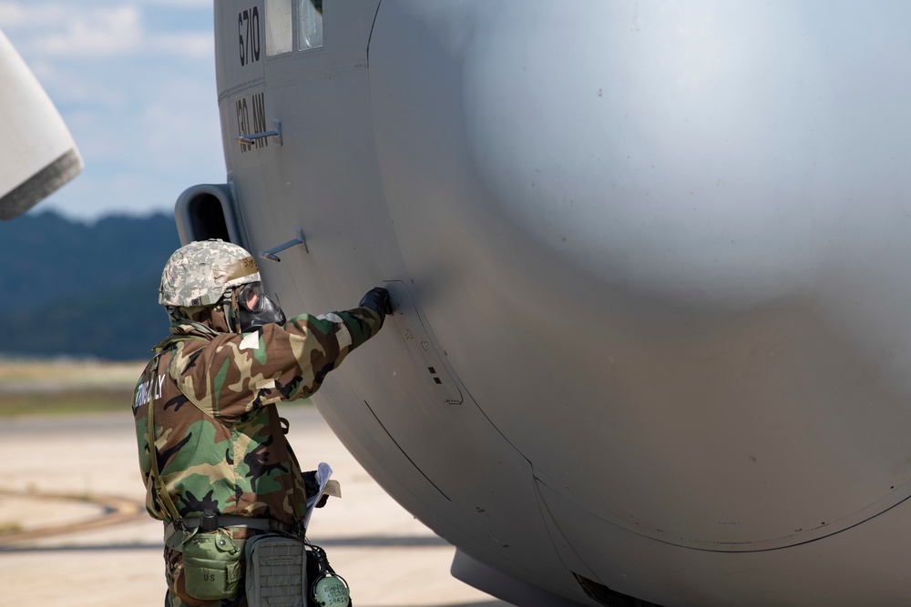 130th Airlift Wing performs base exercise