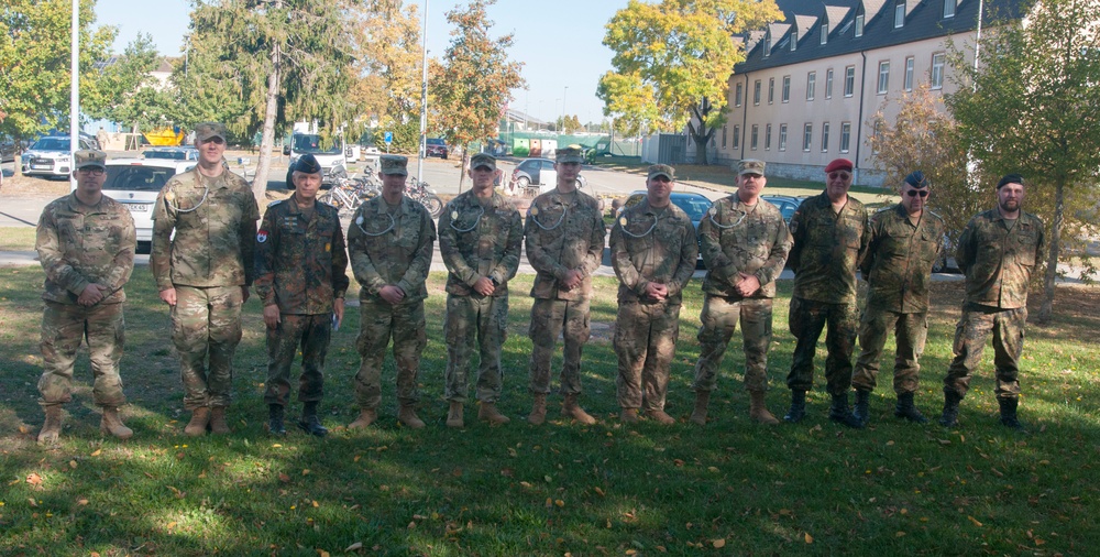 Schuetzenschnur awarded to 678th ADA BDE soldiers