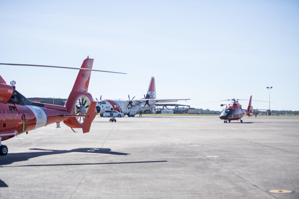 Coast Guard assets stand ready to help survivors of Hurricane Michael