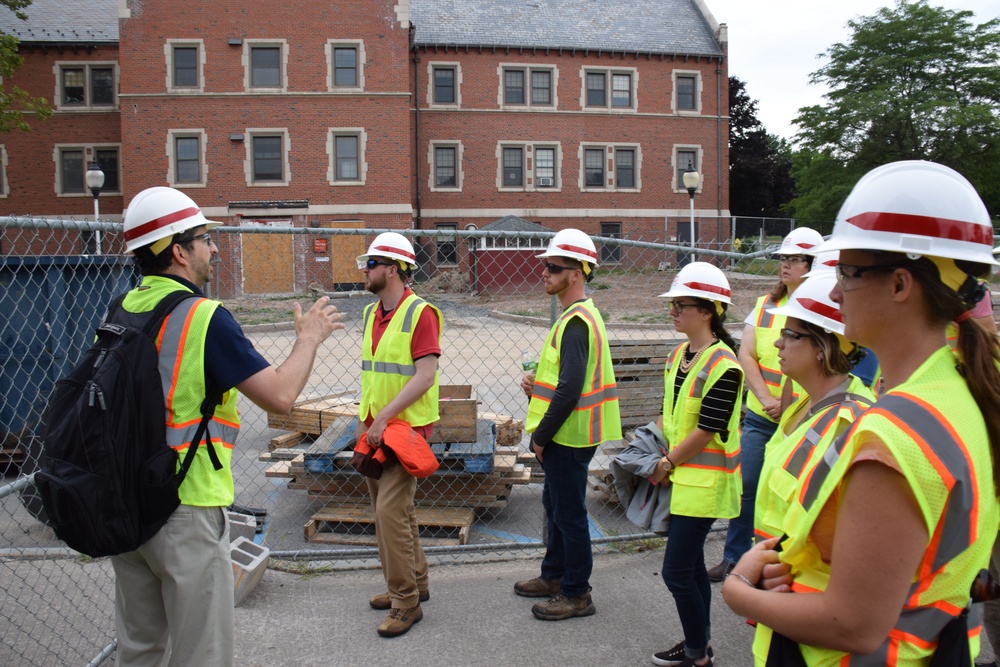 Buffalo District Project Manager leads tour of  the Canandaigua VA Medical Center