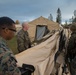 2nd MLG FWD Marines set up camp