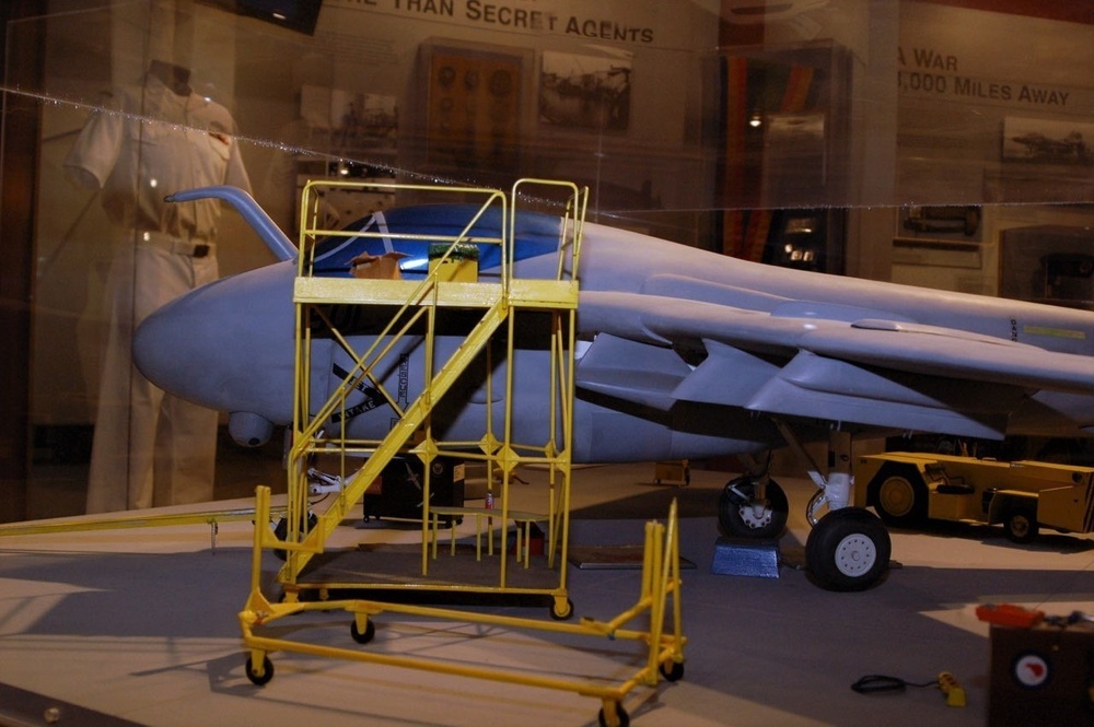 A-6 Intruder scale model on display