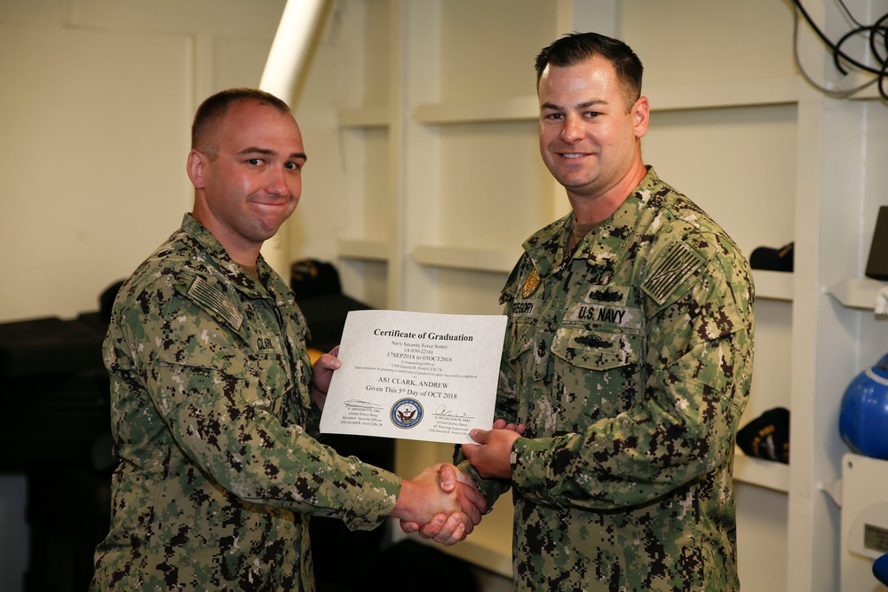 Security Reaction Force Bravo Class Graduation