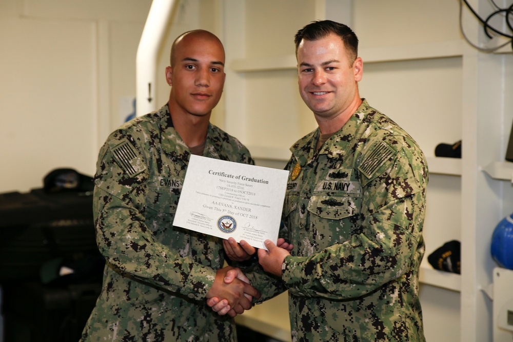 Security Reaction Force Bravo Class Graduation