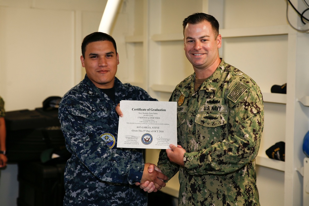 Security Reaction Force Bravo Class Graduation