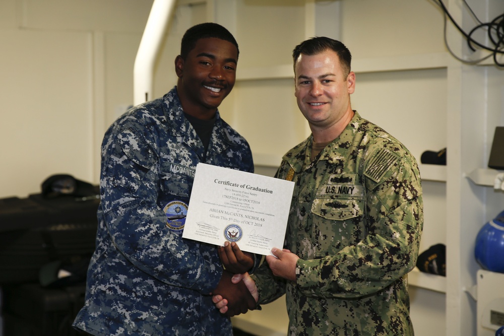 Security Reaction Force Bravo Class Graduation
