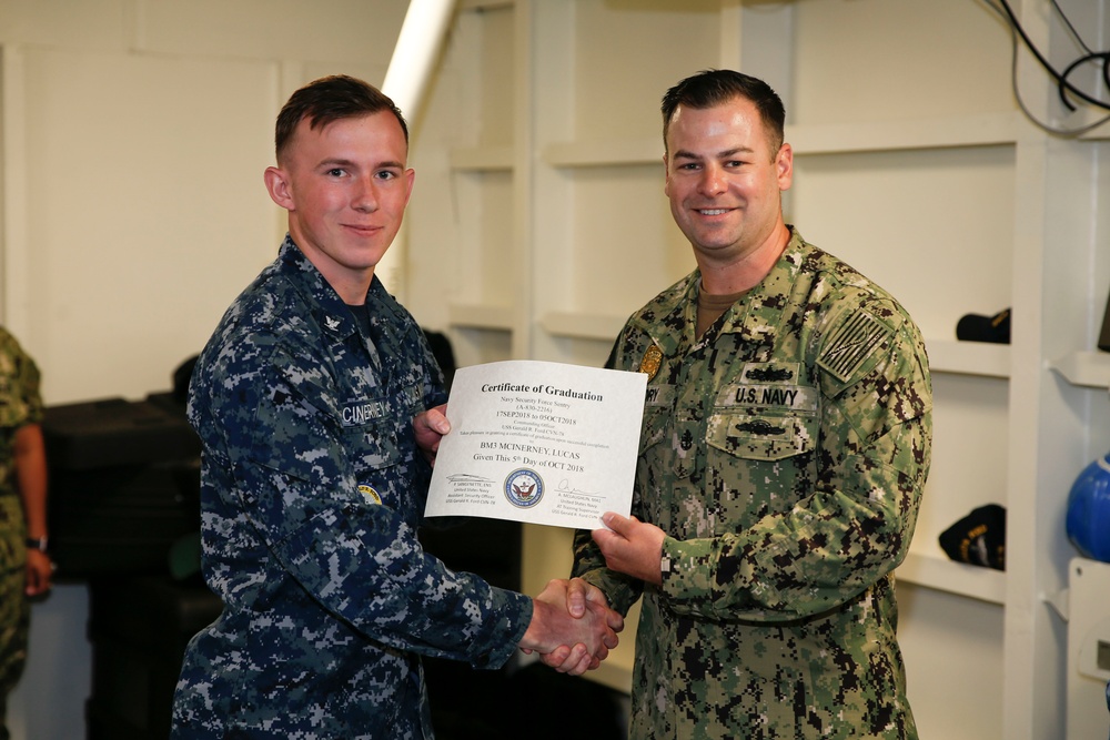 Security Reaction Force Bravo Class Graduation