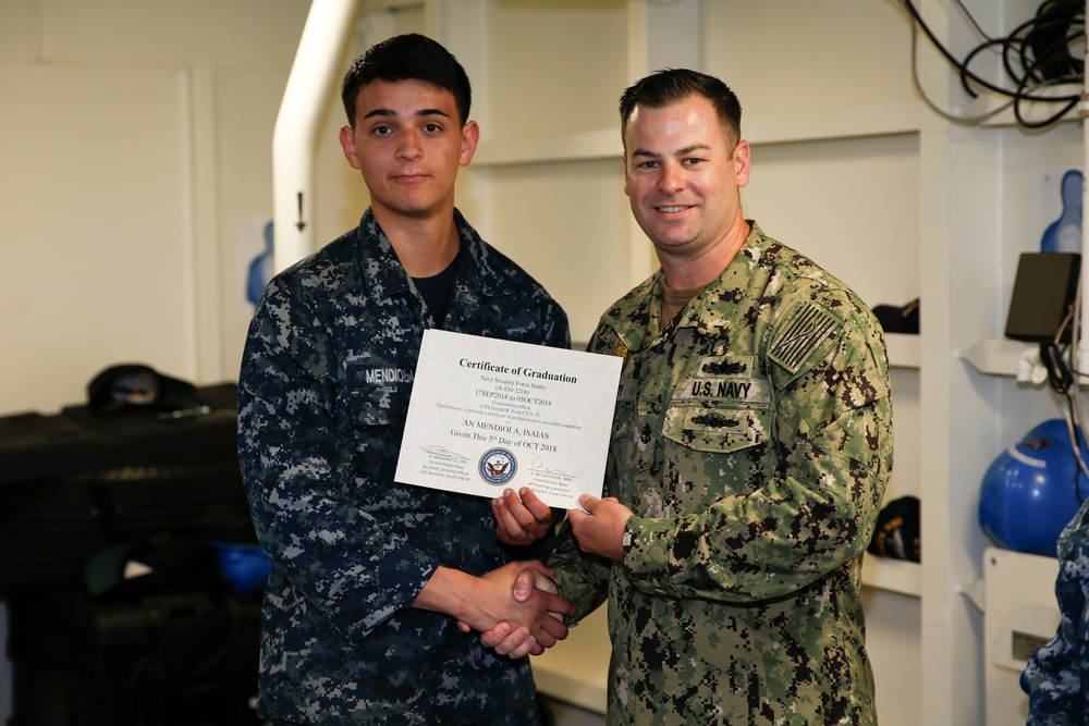Security Reaction Force Bravo Class Graduation