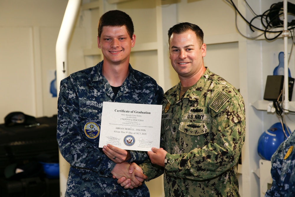 Security Reaction Force Bravo Class Graduation