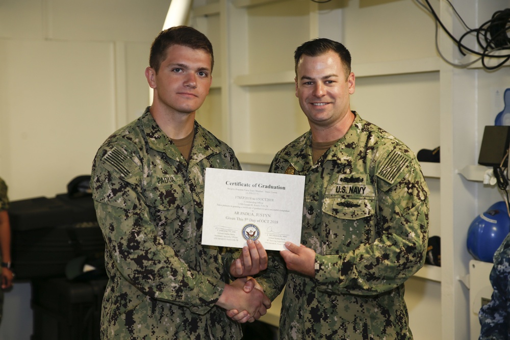 Security Reaction Force Bravo Class Graduation