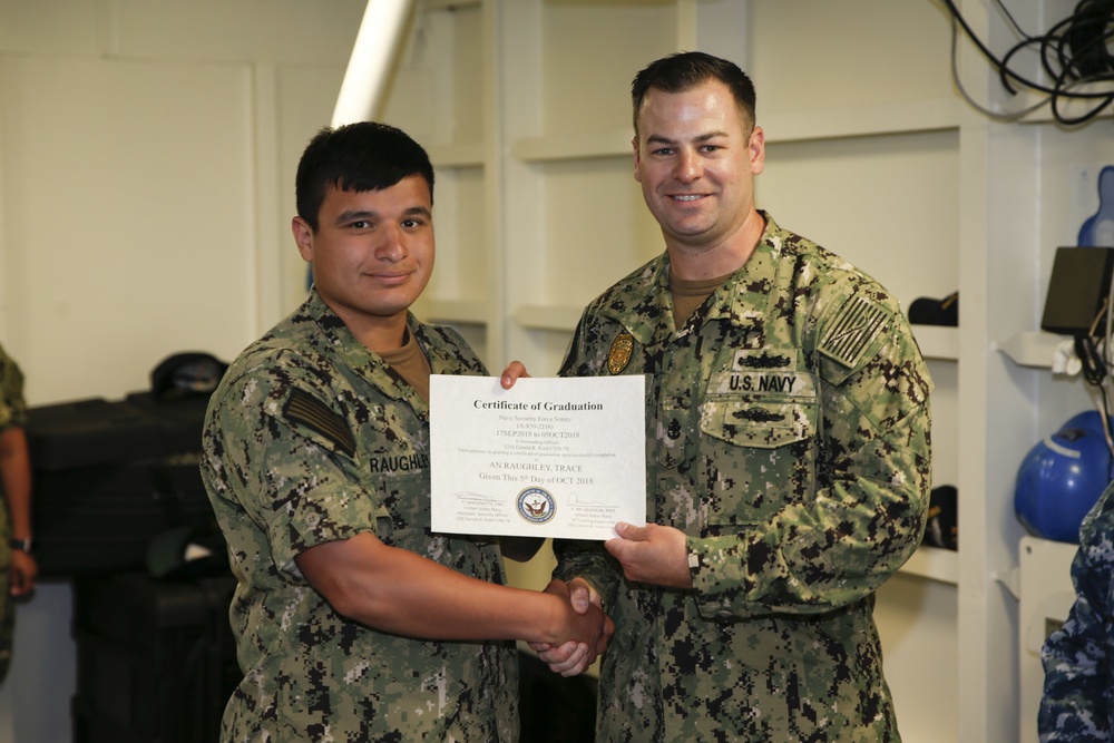 Security Reaction Force Bravo Class Graduation