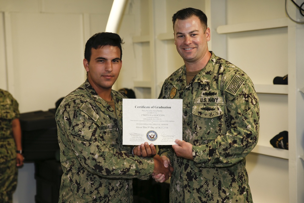 Security Reaction Force Bravo Class Graduation