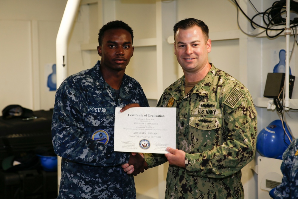 Security Reaction Force Bravo Class Graduation