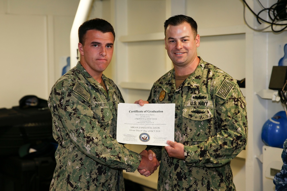 Security Reaction Force Bravo Class Graduation