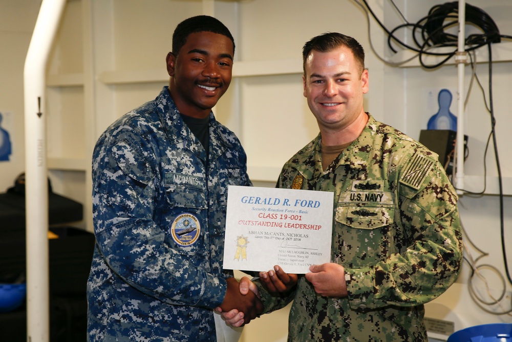 Security Reaction Force Basic Class Graduation