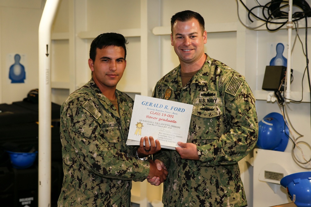 Security Reaction Force Bravo Class Graduation