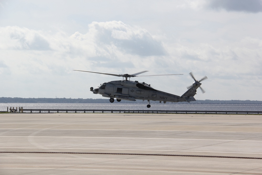 Norfolk based aircraft stands by for Hurricane Michael relief