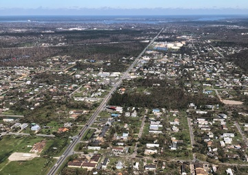 CBP AMO surveys the damage wrought by Hurricane Michael