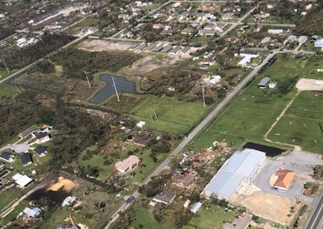CBP AMO surveys the damage wrought by Hurricane Michael