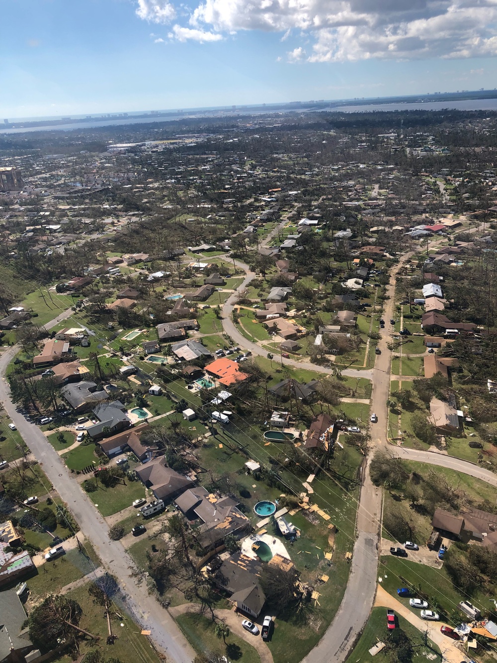 CBP AMO surveys the damage wrought by Hurricane Michael
