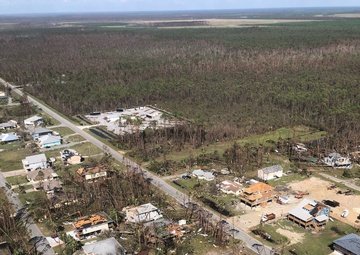 CBP AMO surveys the damage wrought by Hurricane Michael
