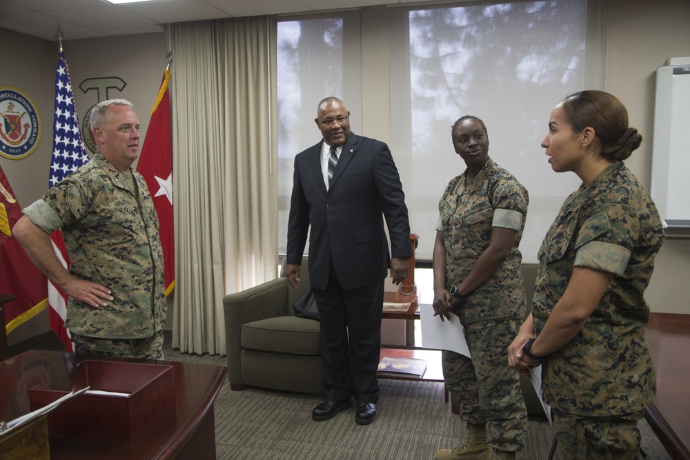 Outstanding Chapter Competition awarded to the Commanding General of Marine Corps Installations - West